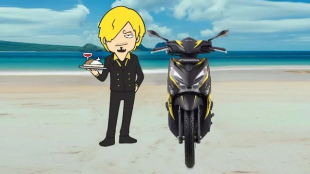 Kham pha Honda Beat x One Piece phien ban dau bep bang mu rom Sanji
