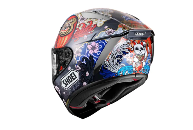 Marc Marquez va chiec mu bao hiem Shoei XSPR Pro Motegi Su tro lai cua mot bieu tuong vi dai - 4
