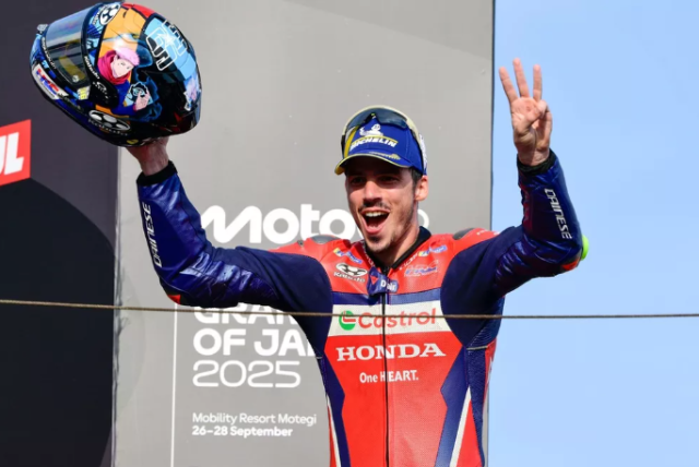 MotoGP GP Nhat Ban Joan Mir dap tra nhung nguoi chi trich sau khi gianh duoc buc vinh quang dau tien