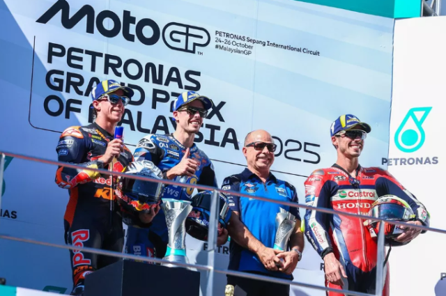 Nguoi chien thang va ke thua cuoc tai Giai dua xe MotoGP Malaysia 2025