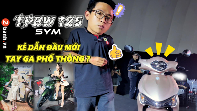 Video Danh gia chi tiet SYM TPBW 125 hoan toan moi vua ra mat o Viet Nam