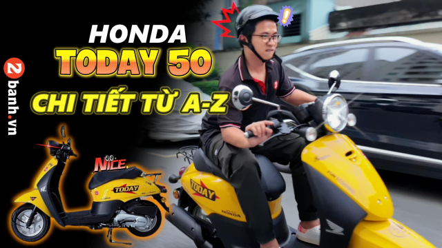 Video Honda Today 50 the he moi vua ve Viet Nam Di thu moi thay vi sao xe nay hot den the