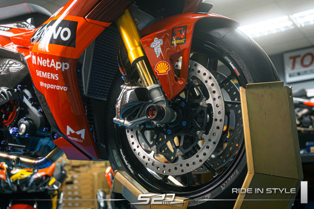 Choang ngop voi Yamaha Y16ZR do Phong cach Ducati Desmosedici Bagnaia Replica cua SPD Racing - 6