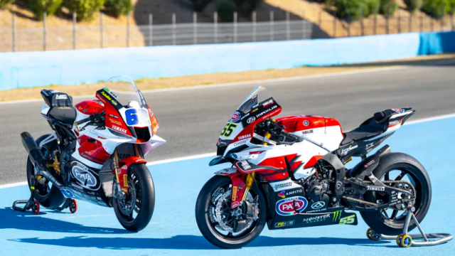 Yamaha R1 R9 khoac ao moi tai Jerez Khi di san 70 nam duoc danh thuc