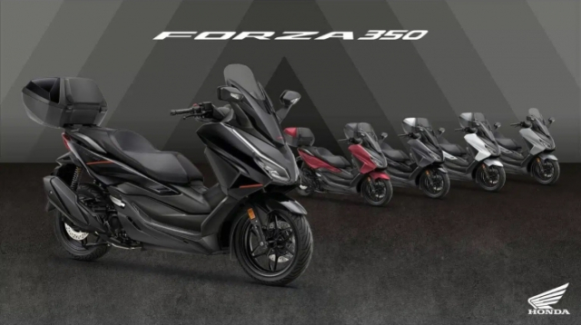 Honda Forza 350 2026 trinh lang voi 3 mau sac moi co gia ban tu 181 191 trieu dong
