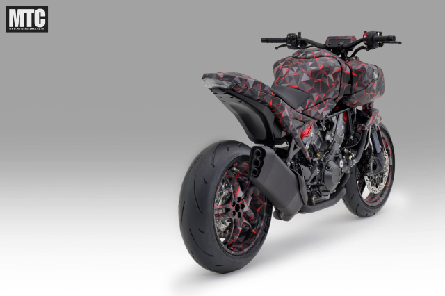 Honda V3R 900 Prototype Khi cong nghe nap dien dua dong co xang len mot tam cao moi - 14