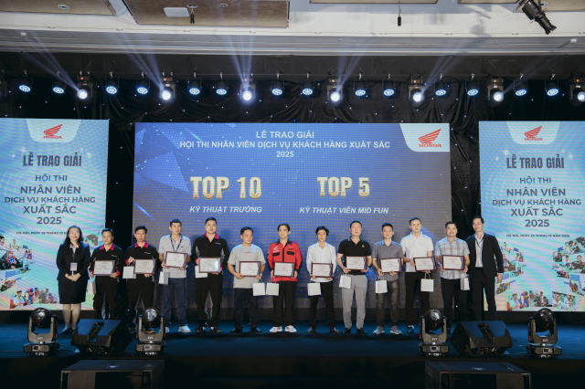 Honda Viet Nam to chuc hoi thi Nhan vien Dich vu khach hang xuat sac 2025 - 9