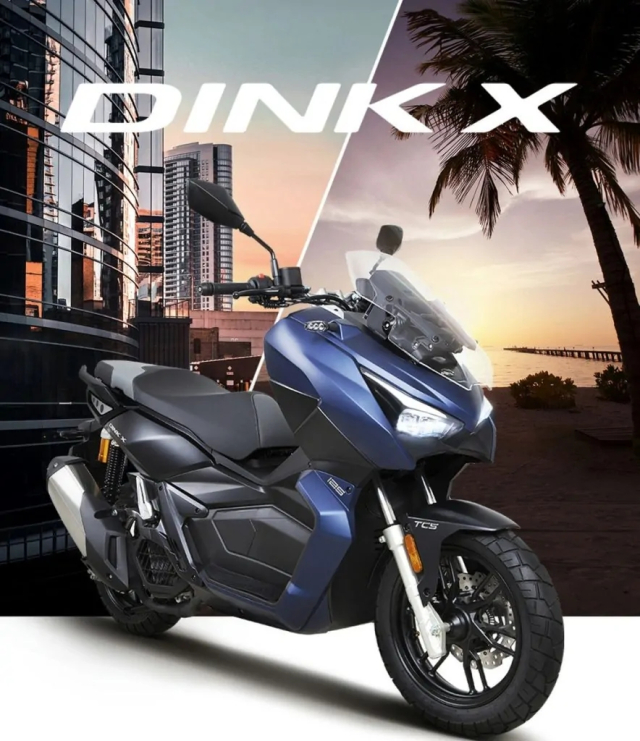 Kymco DinkX 125 tan binh xe ga da dia hinh voi ngoai hinh cuc gat vua do bo luc dia gia - 10