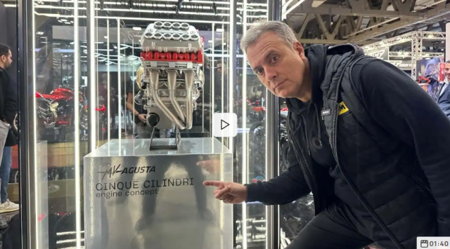 MV Agusta da che tao dong co xe may 5 xylanh co hinh thang