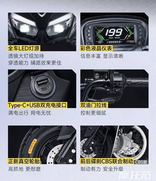Qiaojia 125 mau xe tay ga gia re nhu Wave Alpha van co LED dong ho LCD va sac USB doi - 5