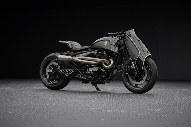 Royal Enfield Shotgun 650 Rough Crafts Drop Khi nghe thuat do xe cham den dang cap suu tam - 5