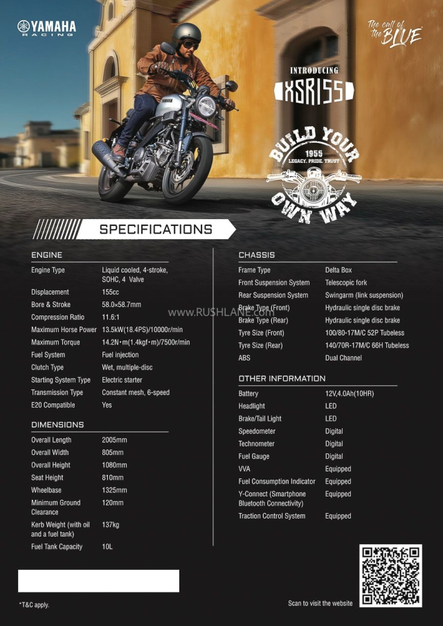 Yamaha XSR155 2026 ra mat tai An voi gia ban gan 39 trieu Dong Cuoi cung da co ABS 2 kenh - 10