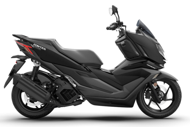 Zontes ZT125TX ra mat Mau xe tay ga 125cc dau tien dung khung nhom chat nhu xe mo to - 6