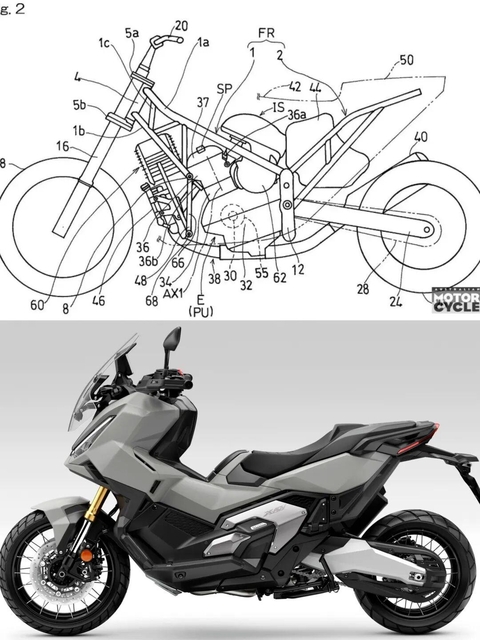Kawasaki tung bằng sáng chế mẫu xe ga hybrid mới x-adv cuối cùng cũng có đối thủ xứng tầm - 5