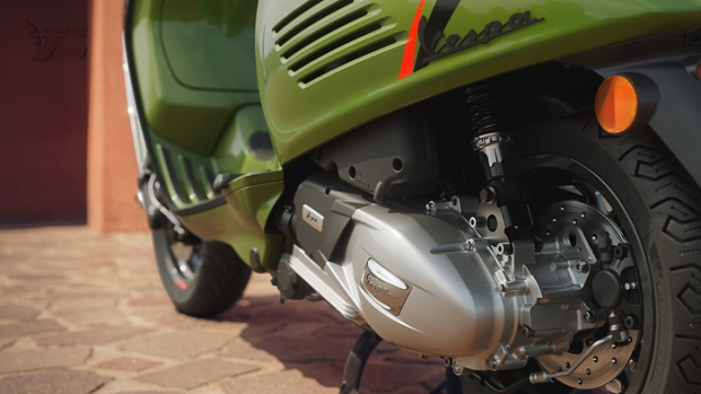 Vespa Primavera Sprint 2026 lot xac Lan dau co phanh dia sau man hinh LCD va Keyless - 4